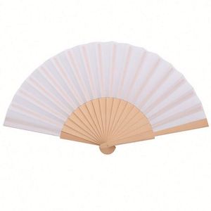 High Quality Spanish Bamboo Folding Hand Fabric Fan Eco-Friendly Folk Art Design for Business <b>Gifts</b> and Wholesale - Product Image 2