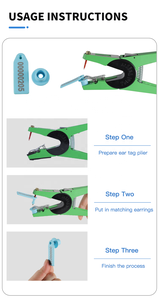TPU <span class=keywords><strong>UHF</strong></span> Ucode <span class=keywords><strong>RFID</strong></span> 스마트 이어 태그 <span class=keywords><strong>ICAR</strong></span> 가축 관리에서 양 추적 인증 - Product Image 5