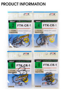 एफटीके 2#/4#/6#/8# नया डिज़ाइन किया गया उच्च गुणवत्ता वाला गोल हुक कार्प मछली पकड़ने का सामान मजबूत खारे पानी में मछली पकड़ने का हुक मछली पकड़ने का हुक सर्वोत्तम तरीका - Product Image 5