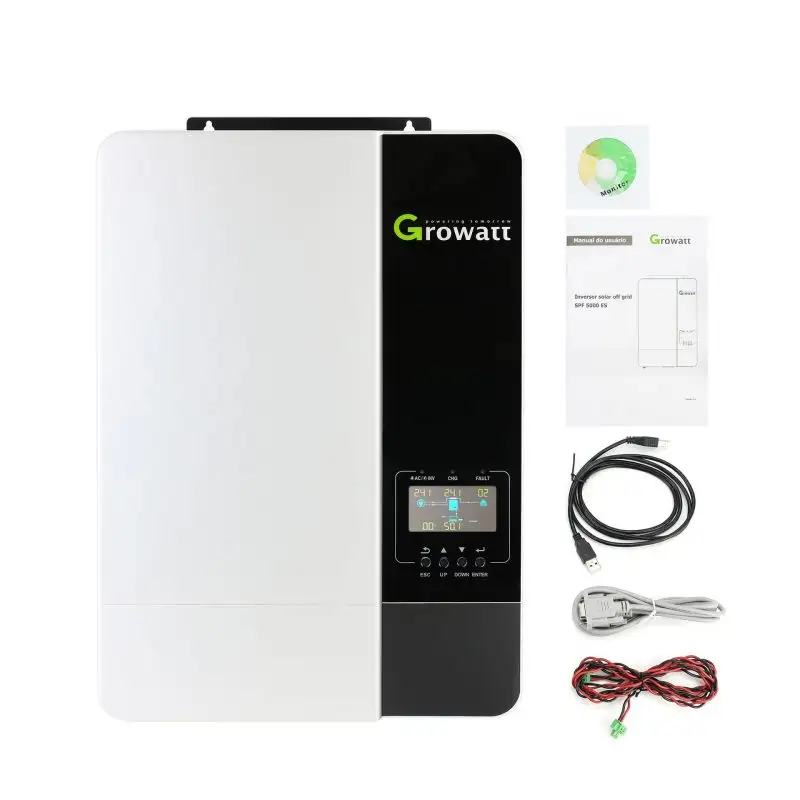 Growatt SPF 5000ES Inverter WLAN 5 kW Off-Grid-Solarsystem für Zuhause funktioniert ohne Batterie