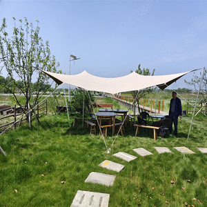 Tente extensible de type bédouin <span class=keywords><strong>Unistrengh</strong></span> pour événements en plein air, en aluminium, imperméable, anti-UV, coupe-vent, en forme d'étoile - Product Image 5