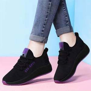 Shoes for Women Casual <b>Slip</b> on Sneakers <b>Lady</b> Summer Sport Walking Tennis Shoes Comfortable Running Flats - Product Image 5