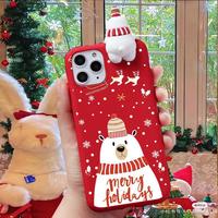Accessoires de coque de téléphone à thème Noël (Père Noël et Élan) disponibles en gros, avec figurines pour iPhone 18, 17, 15 Pro Max