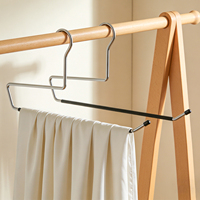 Cintre extra long LINDON de 49 cm à extrémités ouvertes pour linge d'hôtel, serviettes de spa, châles et draps, couvertures