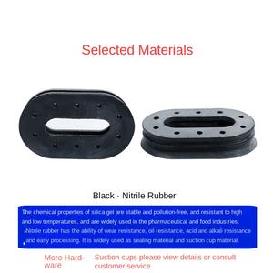 Ventouse sous vide poreuse ovale antistatique résistant à l'usure accessoires de manipulateur pneumatique industriel tuyaux en caoutchouc - Product Image 4