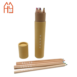 Ensemble de crayons de couleur personnalisés de 12 pièces dans un tube en <span class=keywords><strong>papier</strong></span>, ensemble de papeterie crayons de couleur pour cadeau promotionnel - Product Image 4