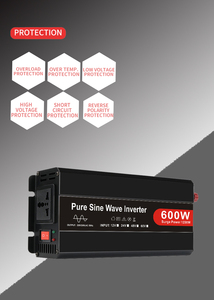 High Performance 600W <b>Pure</b> <b>Sine</b> <b>Wave</b> Car <b>Inverter</b> 12V to 120V Converter - Product Image 4