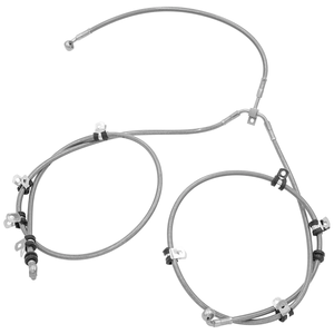 Línea de manguera de freno delantero trenzado de acero inoxidable 70560 Flexible de alta calidad de fábrica para ATV <span class=keywords><strong>Can</strong></span> <span class=keywords><strong>Am</strong></span> <span class=keywords><strong>Maverick</strong></span> <span class=keywords><strong>X3</strong></span> Max 2017 Turbo 2018 - Product Image 5