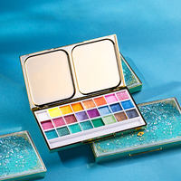 Rubens Wholesale – Nouvelle collection de 24 aquarelles solides de haute qualité, style perle de sable fluide, en boîte métallique, marque privée, pour les 3-8 ans