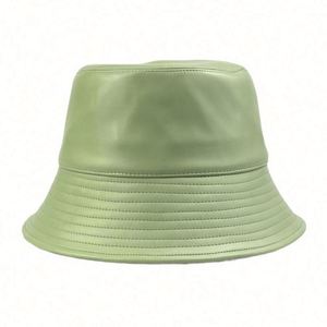 Wholesale High Quality Custom Designer Reversible Wholesale Blank Snakeskin Pu Leather Bucket <b>Hat</b> - Product Image 5