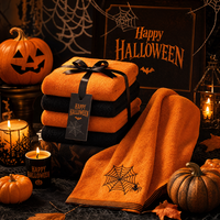 Serviette en coton personnalisée avec impression UV, images personnalisées, douce et absorbante, pour cadeaux de Noël et de Thanksgiving