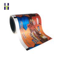 Film plastique en rouleau pour emballage de bâtonnets de glace, de sucettes glacées et de crèmes glacées, imprimé sur mesure avec logo personnalisé, moulage par soufflage souple, qualité alimentaire, finition brillante