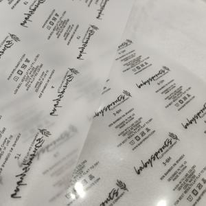 Camisetas sin etiqueta Logotipo de prensa de calor Transferencia de calor Etiqueta de cuidado de lavado para ropa - Product Image 2