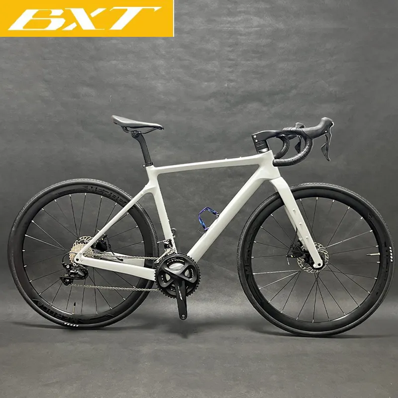 Carbon Road Grind Bike Compleet Volledig Verborgen Kabel Routing Schijfrem Professionele Weg Fiets Grind Fiets Shimano Groep 275