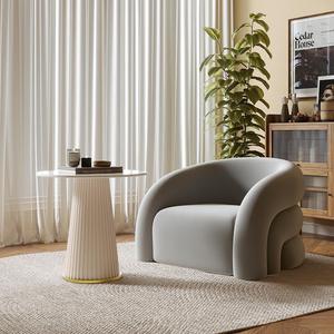 Nordic <span class=keywords><strong>divano</strong></span> singolo sedia Design moderno creativo con luce di lusso per il tempo libero per il soggiorno tavolo da incontro in stile Internet celebrità - Product Image 5