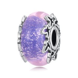 قلادة جيتار على شكل جمجمة من الفضة الإسترلينية عيار 925 مع خرز مورانو للموسيقى والثقافة، إكسسوارات للنساء والمراهقين، هدية بانك للأساور - Product Image 2