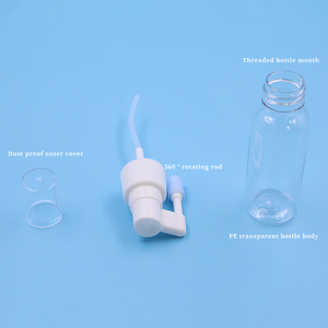 JINTIAN SPRAYER Fabrik heiß verkaufen Kunststoff Safe lange Düse orale Nasenspray Pumpe medizinische Nasenspray mit Kappe glatt gerippt - Product Image 4