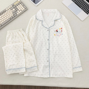 2026 New Design Spandex <strong>Cotton</strong> <strong>Women's</strong> Sleepwear Home <strong>Clothes</strong> Long Sleeve Pajamas Sets - Product Image 5