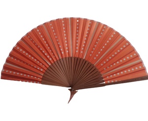 Abanico de Mano Plegable de Bambú de Alta Calidad, Personalizado, Grande, para Regalo Empresarial, con Diseño Tallado - Product Image 1