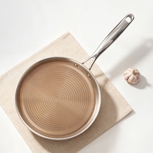 Sartén Antiadherente de Acero Inoxidable de Diseño Minimalista Compatible con Inducción - Product Image 1