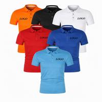 Polo pour homme 100% polyester, coupe ajustée, séchage rapide, manches courtes, 6 couleurs, multicolore, logo personnalisé, vente en gros