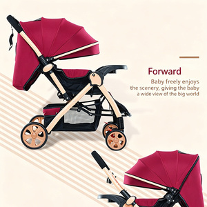 Nouvelle poussette tout-terrain de luxe pour bébé, poussette confortable de marque pour bébé - Product Image 3