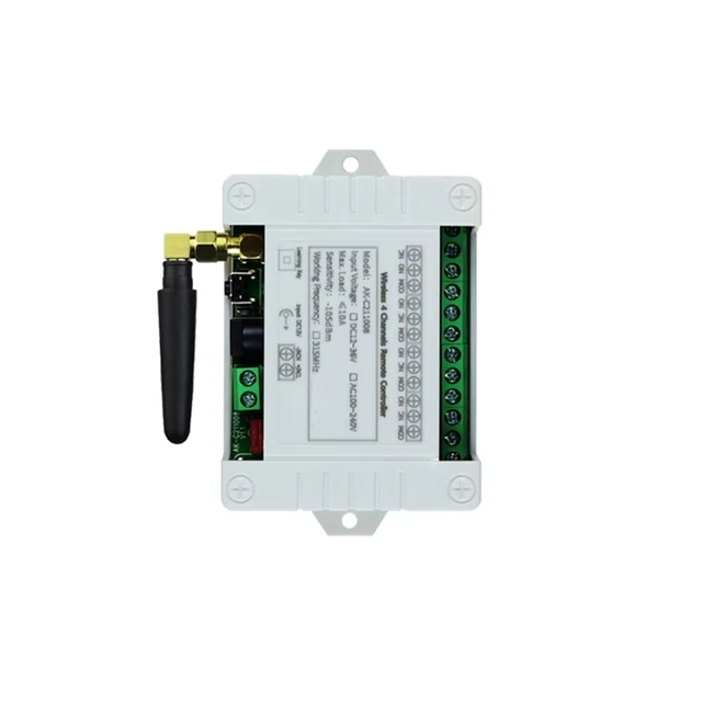 Wireless 4CH Remote Controller LED Light Switch Relay Output Radio RF Control 433Mhz Receiver-ABIU