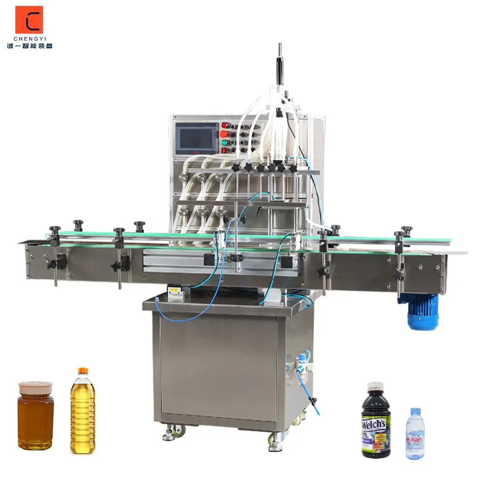 6Head Automatic liquid detergent filling machine Shampoo Bottle filling machine Liquid Soap Filling and labeling Machine