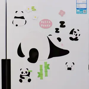 Popolare Panda scrivibile magnete da frigo per Souvenir Custom cartone medio Cmyk anniversario adesivi magnetici personalizzati 1000
