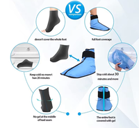 Bandeau de compression en gel pour cheville, pour thérapie chaude et froide des pieds après chirurgie et fasciite plantaire