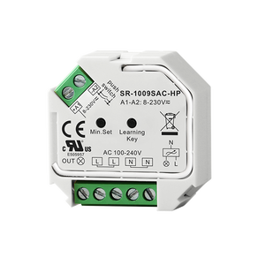 Módulo de Atenuación TRIAC AC con Control por Botón, Compatible con Lámparas LED, Halógenas e Incandescentes Atenuables, con Función de Ajuste de Brillo Mínimo - Product Image 1
