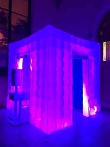 LED Cubo inflable Photo Booth Carpa Photo Booth Recinto para <span class=keywords><strong>la</strong></span> venta Blanco o Negro Signo personalizado - Product Image 6