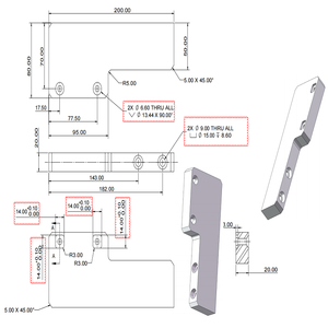 Fabrik preis OEM Kunden spezifischer CNC-Bearbeitungs <span class=keywords><strong>service</strong></span> Aluminium-CNC-Teile CNC-Fräsen Kfz-CNC-Drehs ervice CNC-bearbeitete Teile - Product Image 6