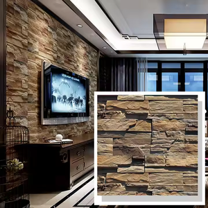 لوحة حائط ثلاثية الأبعاد من الحجر الاصطناعي ، لوحة حائط من البولي يوريثان ، ديكور جداري من الحجر الصناعي - Product Image 4