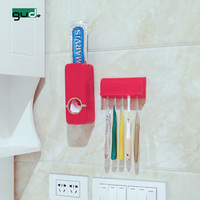 Distributeur automatique de dentifrice, porte-brosse à dents, 3 pièces, multifonctionnel, pour salle de bains