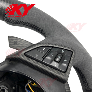 Volant sport personnalisé à dessus plat en fibre de carbone mate pour Chevrolet Chevy Camaro SS RS Coupé ZL1 LT1 LT 1LE C7 C8 - Product Image 3