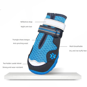 खुशी फैशनेबल और लोकप्रिय पालतू जूते और मोजे सांस लेने योग्य और टिकाऊ आउटडोर हाइकिंग वाटरप्रूफ कुत्ते के जूते और मोजे - Product Image 5