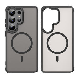 جراب هاتف مغناطيسي لهاتف <span class=keywords><strong>Samsung</strong></span> Galaxy S25 S26 Ultra مع شعار قابل للتخصيص، مصنوع من PC و TPU، مقاوم للصدمات والسقوط، بملمس حريري ناعم - Product Image 2