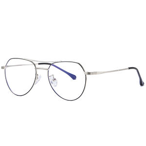 Light Shade 2022 New Arrivals High Quality Fashion Vintage Round Wholesale Metal Anti Blue Light Glasses Frames Eyewear - Product Image 3