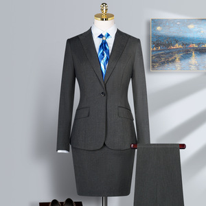 Conjunto de Traje de Dos Piezas <span class=keywords><strong>para</strong></span> <span class=keywords><strong>Mujer</strong></span>, Traje Formal de <span class=keywords><strong>Oficina</strong></span> con Blazer y Falda <span class=keywords><strong>para</strong></span> <span class=keywords><strong>Mujer</strong></span> - Product Image 3