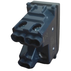 Interrupteur unipolaire gris avec voyant lumineux compatible avec Vimar Arke - Product Image 2