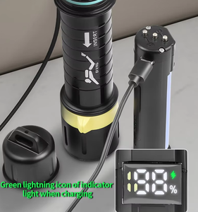 ไฟ LED ดำน้ำแบบสะเทินน้ำสะเทินบก สวิตช์ควบคุมด้วยแม่เหล็ก สำหรับสำรวจถ้ำใต้น้ำลึก ไฟฉายดำน้ำสำหรับตกปลา - Product Image 4