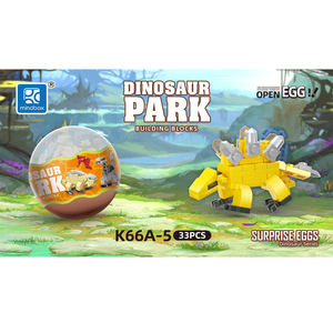 Nuevo K66A 6 en 1 Montaje <span class=keywords><strong>huevo</strong></span> bloques <span class=keywords><strong>de</strong></span> construcción <span class=keywords><strong>dinosaurio</strong></span> juguetes <span class=keywords><strong>de</strong></span> plástico niños DIY modelo Anime personaje <span class=keywords><strong>sorpresa</strong></span> Mini caja serie <span class=keywords><strong>de</strong></span> regalo - Product Image 4