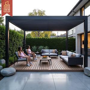 Gắn sân sau Patio nơi trú ẩn 16x16 chân ngoài trời OASIS <span class=keywords><strong>Gallery</strong></span> bảo vệ và trang trí lý tưởng sân vườn và hồ bơi pergola - Product Image 1