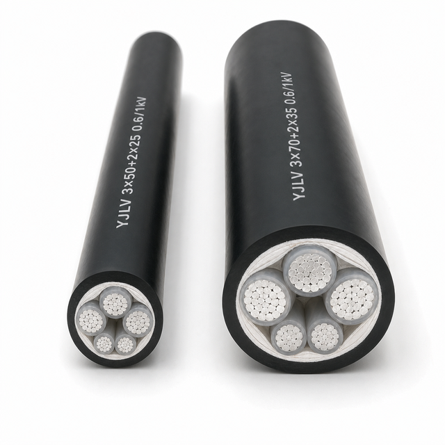 YJLV 0.6/1KV Aluminium Power Cable, XLPE PVC Non Armoured Cable for Cold Storage Plant Main Power Access Wiring 3*70+2*35