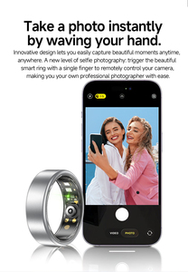 Bague connectée R88 en alliage d'aluminium coloré, étanche 5ATM, moniteur <span class=keywords><strong>de</strong></span> fréquence cardiaque et <span class=keywords><strong>de</strong></span> sommeil, bague multisports pour la santé intelligente - Product Image 5
