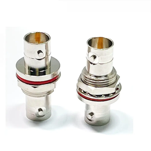 75OHM BNC hembra Jack mamparo <span class=keywords><strong>a</strong></span> BNC hembra Jack adaptador coaxial CCTV cámara de vídeo sistema RF conector adaptador - Product Image 1