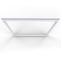 Panneau émetteur de lumière latérale panneau de plafonnier 60x60 led assemblé panneau de lumière de cadre led