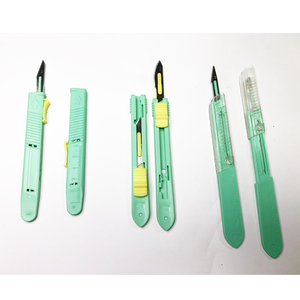 Pisau bedah baja antikarat gagang plastik pisau bedah sekali pakai asli - Product Image 2