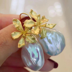 ถาดใส่ต่างหูเปล่าทำจากเงินแท้ S925 รุ่น 10709 สำหรับงาน DIY ประดับมุก พร้อมลูกปัดขนาด 10-16 มม. เครื่องประดับแฟชั่น ต่างหู ยี่ห้อ WENCHI ประเทศจีน - Product Image 3